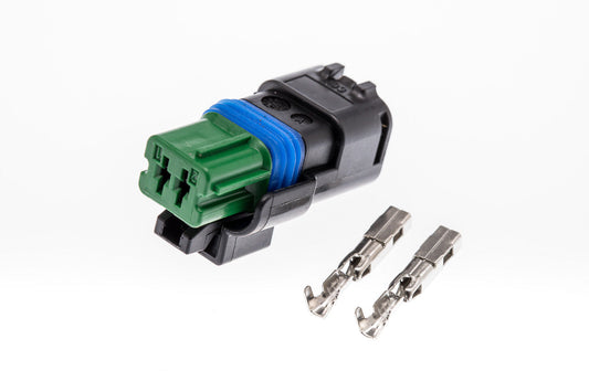 Connector  weiblich  2 polig mit Crimpverbinder CSF10405
