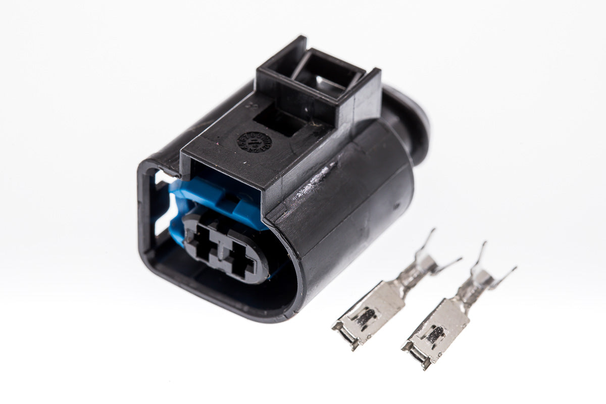 Connector  weiblich  2 polig mit Crimpverbinder CSF10407