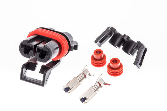 Connector  weiblich  2 polig mit Einzeladerabdichtungen & Crimpverbinder CSF10411