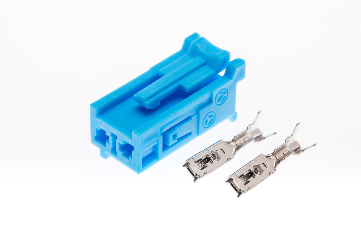 Connector  weiblich  2 polig mit Crimpverbinder CSF10413