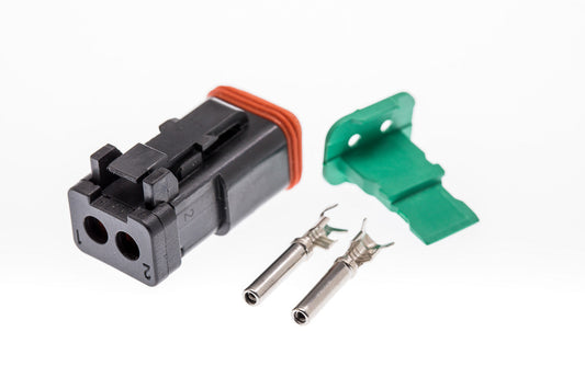 Connector  weiblich  2 polig mit Crimpverbinder CSF10415