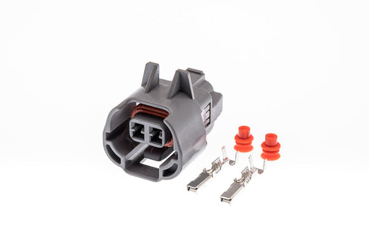 Connector  weiblich  2 polig mit Einzeladerabdichtungen & Crimpverbinder CSF10424