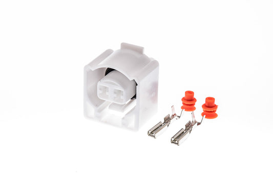 Connector  weiblich  2 polig mit Einzeladerabdichtungen & Crimpverbinder CSF10426