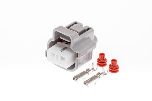 Connector  weiblich  2 polig mit Einzeladerabdichtungen & Crimpverbinder CSF10429