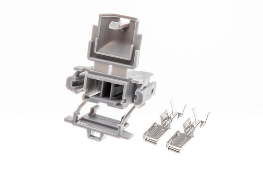 Connector  weiblich  2 polig mit Crimpverbinder CSF10440