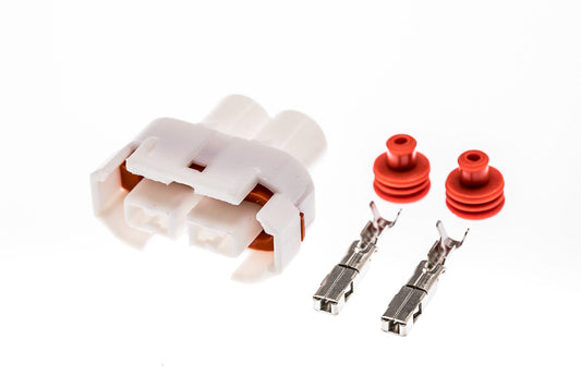 Connector  weiblich  2 polig mit Einzeladerabdichtungen & Crimpverbinder CSF10447