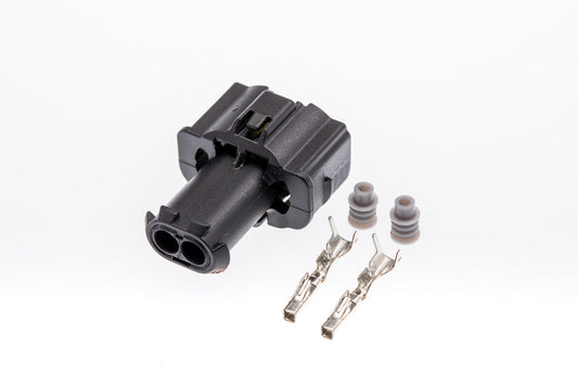 Connector  weiblich  2 polig mit Einzeladerabdichtungen & Crimpverbinder CSF10454