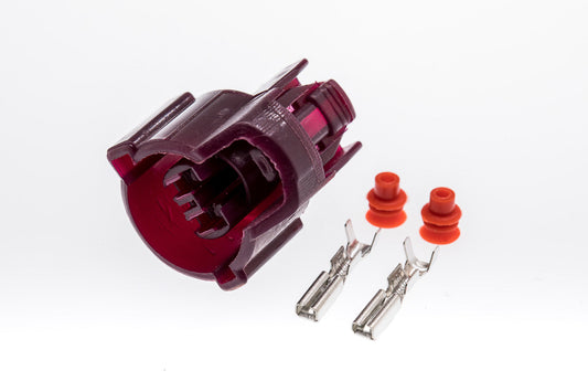 Connector  weiblich  2 polig mit Einzeladerabdichtungen & Crimpverbinder CSF10455