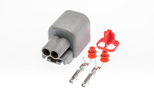 Connector  weiblich  2 polig mit Einzeladerabdichtungen & Crimpverbinder CSF10468