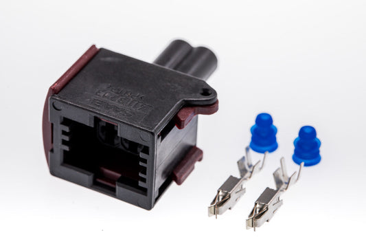 Connector  weiblich  2 polig mit Einzeladerabdichtungen & Crimpverbinder CSF10475