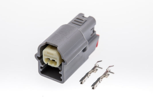 Connector  weiblich  2 polig mit Crimpverbinder CSF10477