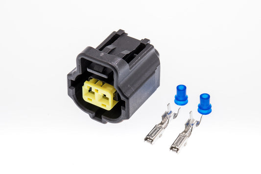 Connector  weiblich  2 polig mit Einzeladerabdichtungen & Crimpverbinder CSF10479
