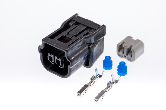 Connector  weiblich  2 polig mit Einzeladerabdichtungen & Crimpverbinder CSF10492