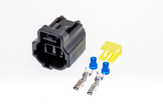 Connector  weiblich  2 polig mit Einzeladerabdichtungen & Crimpverbinder CSF10501