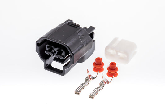 Connector  weiblich  2 polig mit Einzeladerabdichtungen & Crimpverbinder CSF10502