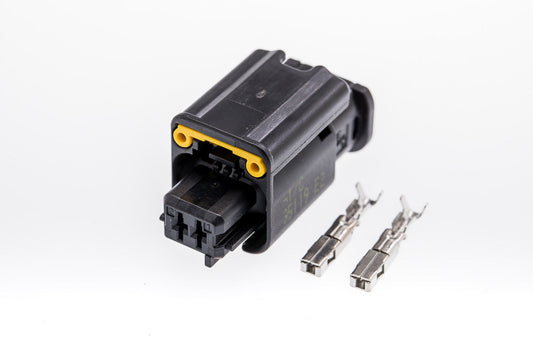 Connector  weiblich  2 polig mit Crimpverbinder CSF10521
