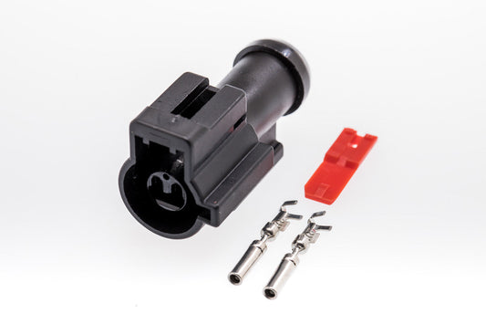 Connector  weiblich  2 polig mit Crimpverbinder CSF10531