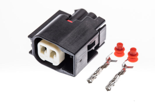 Connector  weiblich  2 polig mit Einzeladerabdichtungen & Crimpverbinder CSF10534