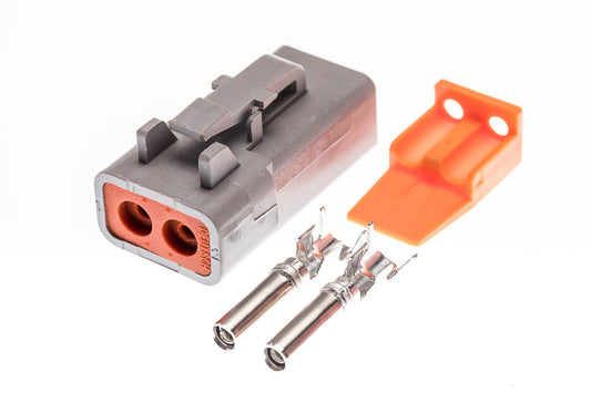 Connector  weiblich  2 polig mit Crimpverbinder CSF10540