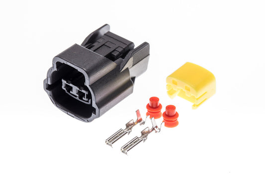 Connector  weiblich  2 polig mit Einzeladerabdichtungen & Crimpverbinder CSF10568