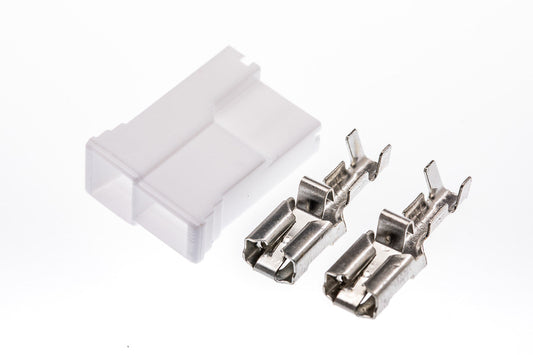 Connector  weiblich  2 polig mit Crimpverbinder CSF10576