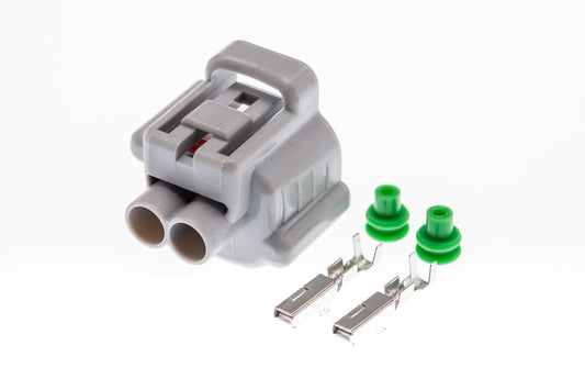 Connector  weiblich  2 polig mit Einzeladerabdichtungen & Crimpverbinder CSF10580