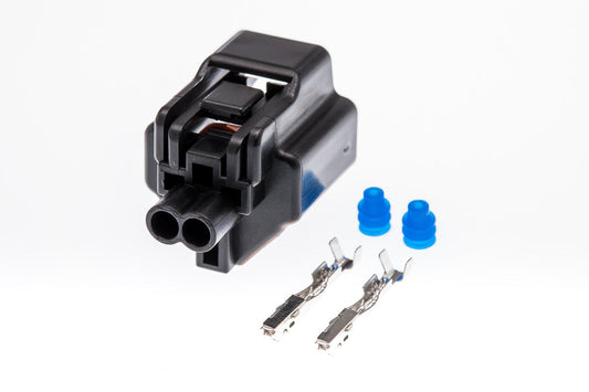 Connector  weiblich  2 polig mit Einzeladerabdichtungen & Crimpverbinder CSF10598