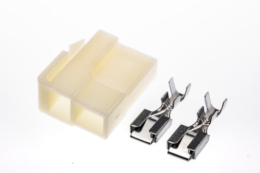 Connector  weiblich  2 polig mit Crimpverbinder CSF10618