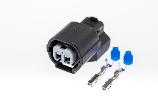 Connector  weiblich  2 polig mit Einzeladerabdichtungen & Crimpverbinder CSF10622