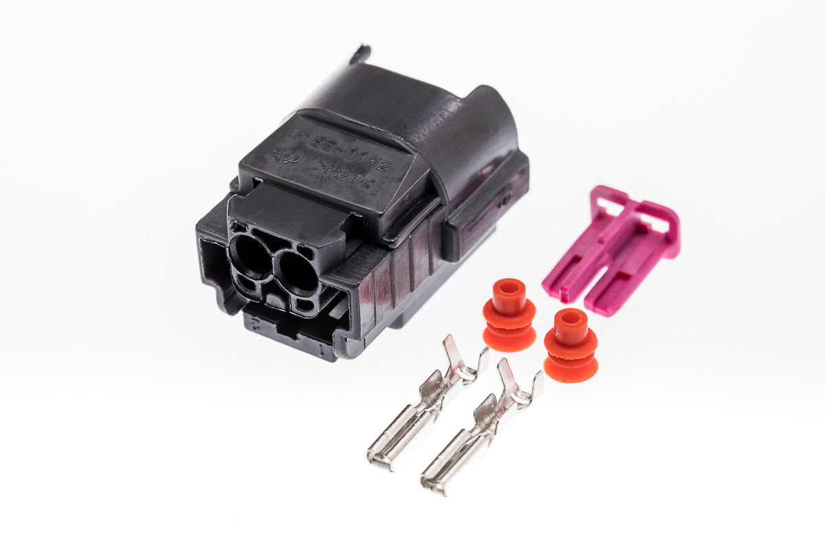 Connector  weiblich  2 polig mit Einzeladerabdichtungen & Crimpverbinder CSF10623