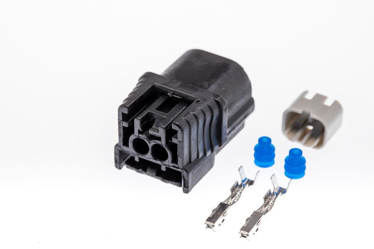 Connector  weiblich  2 polig mit Einzeladerabdichtungen & Crimpverbinder CSF10628