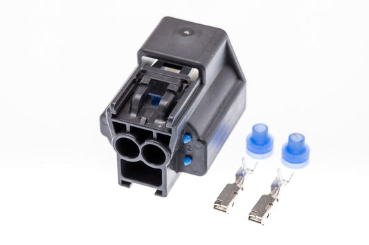 Connector  weiblich  2 polig mit Einzeladerabdichtungen & Crimpverbinder CSF10630
