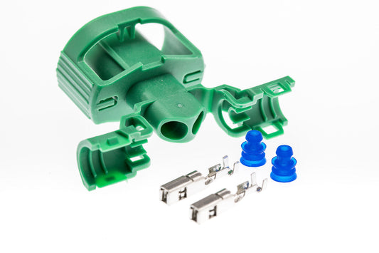 Connector  weiblich  2 polig mit Einzeladerabdichtungen & Crimpverbinder CSF10644