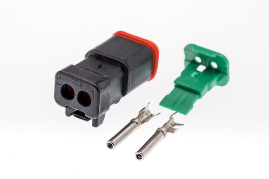 Connector  weiblich  2 polig mit Crimpverbinder CSF10651