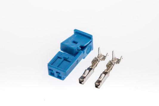 Connector  weiblich  2 polig mit Crimpverbinder CSF10653