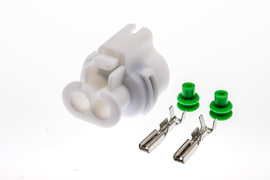 Connector  weiblich  2 polig mit Einzeladerabdichtungen & Crimpverbinder CSF10654
