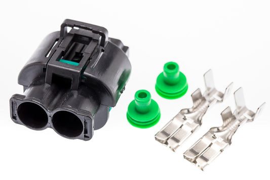 Connector  weiblich  2 polig mit Einzeladerabdichtungen & Crimpverbinder CSF10660