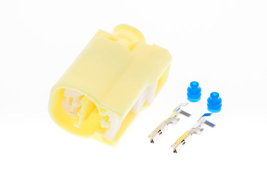 Connector  weiblich  2 polig mit Einzeladerabdichtungen & Crimpverbinder CSF10672