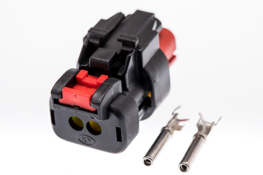 Connector  weiblich  2 polig mit Crimpverbinder CSF10675