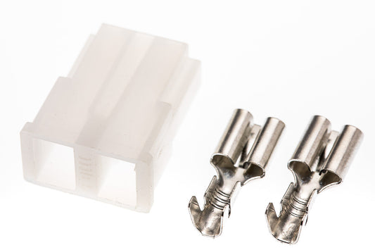 Connector  weiblich  2 polig mit Crimpverbinder CSF10677