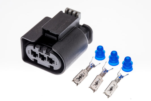 Connector  weiblich  3 polig mit Einzeladerabdichtungen & Crimpverbinder CSF11188