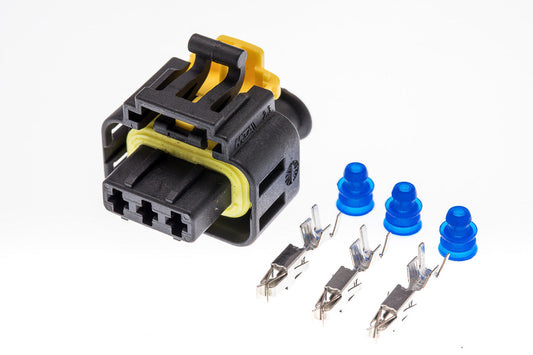 Connector  weiblich  3 polig mit Einzeladerabdichtungen & Crimpverbinder CSF11191