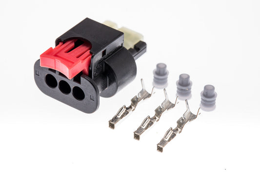 Connector  weiblich  3 polig mit Einzeladerabdichtungen & Crimpverbinder CSF11201