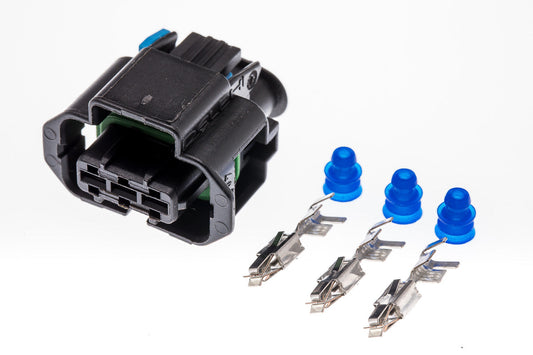 Connector  weiblich  3 polig mit Einzeladerabdichtungen & Crimpverbinder CSF11221
