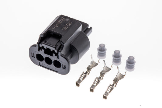 Connector  weiblich  3 polig mit Einzeladerabdichtungen & Crimpverbinder CSF11224