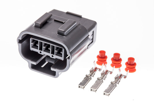 Connector  weiblich  3 polig mit Einzeladerabdichtungen & Crimpverbinder CSF11230