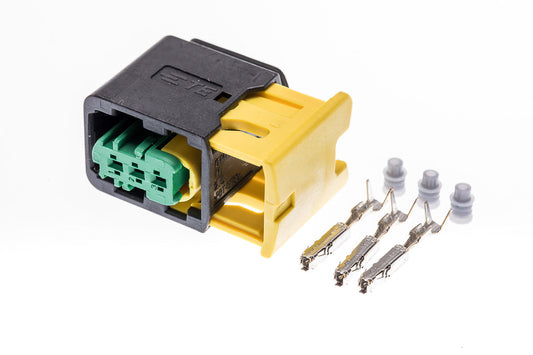 Connector  weiblich  3 polig mit Einzeladerabdichtungen & Crimpverbinder CSF11256