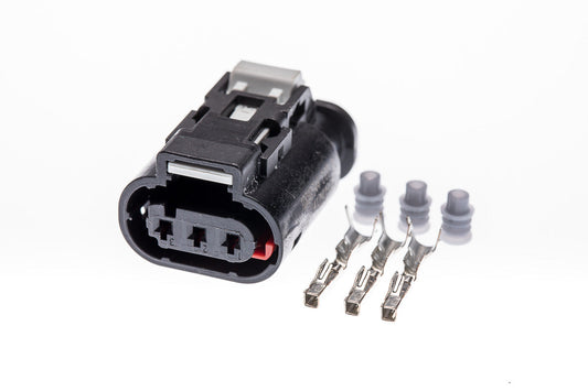 Connector  weiblich  3 polig mit Einzeladerabdichtungen & Crimpverbinder CSF11257