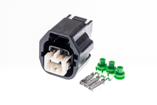 Connector  weiblich  3 polig mit Einzeladerabdichtungen & Crimpverbinder CSF11260