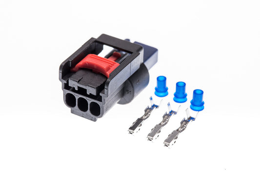 Connector  weiblich  3 polig mit Einzeladerabdichtungen & Crimpverbinder CSF11266